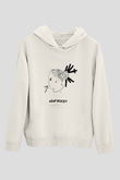 ASAP Rocky Beyaz Unisex Kapşonlu Sweatshirt