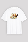 Aşçı Beyaz Unisex Oversize Tişört T-Shirt