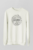 Aşçı Beyaz Unisex Sweatshirt