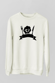 Aşçı Beyaz Unisex Sweatshirt