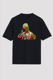 Aşçı Siyah Unisex Oversize Tişört T-Shirt