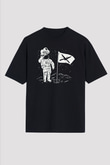 Aşçı Siyah Unisex Oversize Tişört T-Shirt