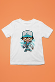 Ash Street Style Baskılı Unisex Beyaz Çocuk Tişört
