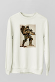 Asker Beyaz Unisex Sweatshirt