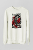 Asker Beyaz Unisex Sweatshirt