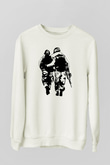 Asker Beyaz Unisex Sweatshirt