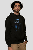 Asker Siyah Unisex Kapşonlu Sweatshirt