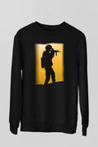Asker Siyah Unisex Sweatshirt
