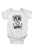 Asking Alexandria Baskılı Beyaz Unisex Bebek Body - Zıbın