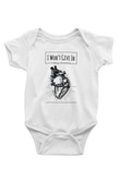 Asking Alexandria Baskılı Beyaz Unisex Bebek Body - Zıbın