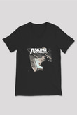 Asking Alexandria Baskılı Unisex Siyah V Yaka Tişört