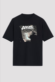 Asking Alexandria Baskılı Unisex Siyah Oversize Tişört