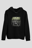 Asking Alexandria Baskılı Unisex Siyah Hoodie