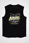 Asking Alexandria Baskılı Unisex Siyah Kolsuz Tişört