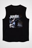 Asking Alexandria Baskılı Unisex Siyah Kolsuz Tişört