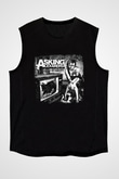 Asking Alexandria Baskılı Unisex Siyah Kolsuz Tişört