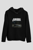 Asking Alexandria Baskılı Unisex Siyah Hoodie