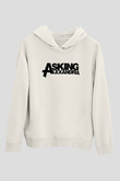 Asking Alexandria Beyaz Unisex Kapşonlu Sweatshirt