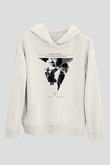 Asking Alexandria Beyaz Unisex Kapüşonlu Sweatshirt