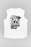 Asking Alexandria Beyaz Unisex Kolsuz Tişört