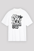 Asking Alexandria Beyaz Unisex Oversize Tişört T-Shirt