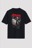 Asking Alexandria Siyah Unisex Oversize Tişört T-Shirt