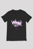 Asking Alexandria Siyah Unisex V Yaka Tişört T-Shirt