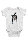 Aslan Baskılı Beyaz Unisex Bebek Body - Zıbın