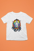 Aslan Baskılı Beyaz Unisex Çocuk Tişört