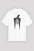 Aslan Beyaz Unisex Oversize Tişört T-Shirt