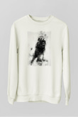 Aslan Beyaz Unisex Sweatshirt