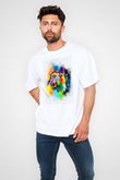 Aslan Beyaz Unisex Tişört T-Shirt - TişörtFabrikası