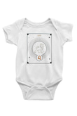 Aslan Burcu Baskılı Beyaz Unisex Bebek Body - Zıbın