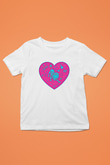 Aslan Burcu Baskılı Beyaz Unisex Beyaz Çocuk Tişört - Tshirt