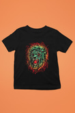 Aslan Siyah Unisex Çocuk Tişört