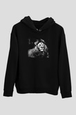 Aslan Siyah Unisex Hoodie
