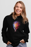 Aslan Siyah Unisex Hoodie