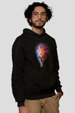 Aslan Siyah Unisex Hoodie