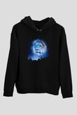 Aslan Siyah Unisex Kapüşonlu Sweatshirt