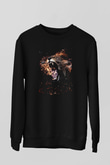 Aslan Siyah Unisex Sweatshirt
