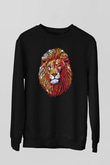 Aslan Siyah Unisex Sweatshirt