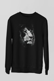 Aslan Siyah Unisex Sweatshirt