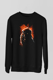 Aslan Siyah Unisex Sweatshirt