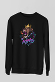 Aslan Siyah Unisex Sweatshirt