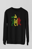 Aslan Siyah Unisex Sweatshirt