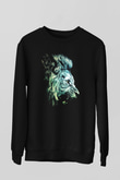 Aslan Siyah Unisex Sweatshirt