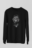 Aslan Siyah Unisex Sweatshirt