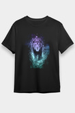 Aslan Siyah Unisex Tişört T-Shirt - TişörtFabrikası