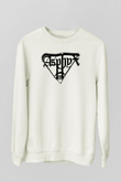 Asphyx Baskılı Beyaz Unisex Sweatshirt