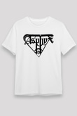 Asphyx Baskılı Unisex Beyaz Tişört - Tshirt